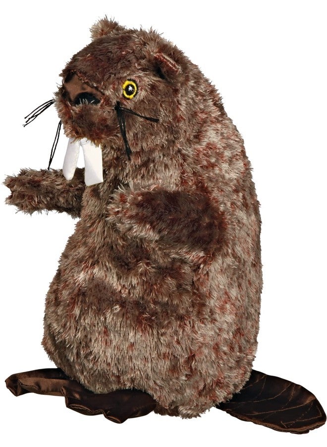 TRIXIE Beaver Toy for Dogs, Soft & Cuddly Plush Toy, Made with Polyester, Comes with a Squeaker for Added Fun Perfect for Both, Indoor & Outdoor Play Sessions - 27cm - Image 2